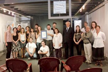 Acto de entrega del certificado a CdF