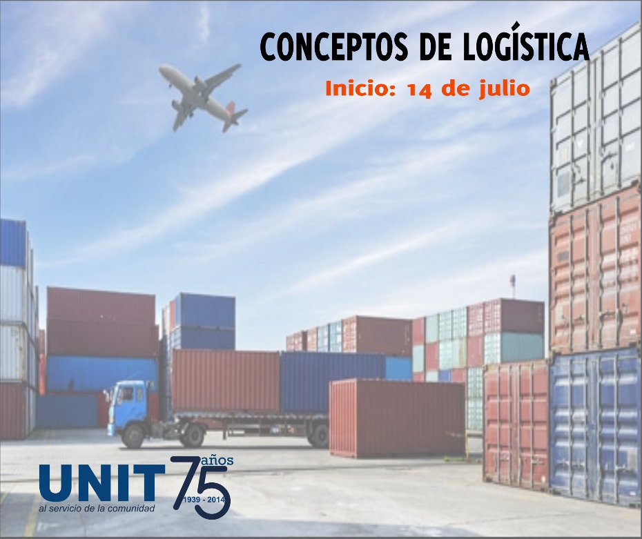 Afiche promocional del curso: Conceptos de Log&iacute;stica