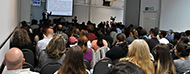 Pùblico en evento de seguridad y salud en el trabajo