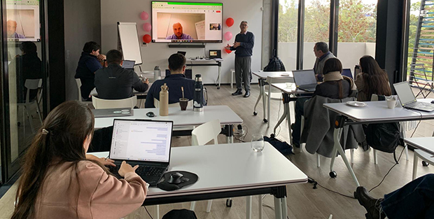 participantes durante el curso