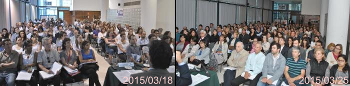Asistentes a las Jornadas del 18 y 25 de marzo de 2015