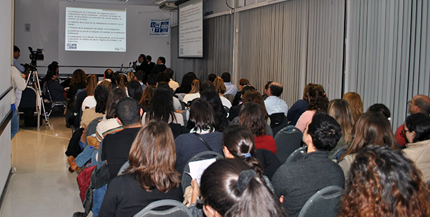 Pùblico en evento de seguridad y salud en el trabajo